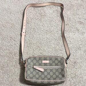 Gucci Beige and Pink Crossbody Bag